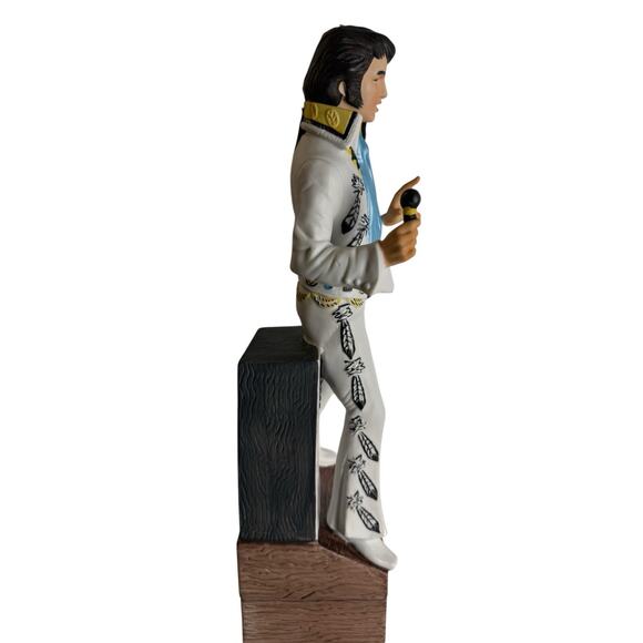 1977 McCormick Elvis Presley Bourbon Whiskey Porcelain Bottle/Music Box Orig Box - Picture 11 of 16
